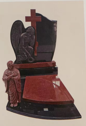 Kiina Xingyan - uskonnollinen teemakiviveistäjä hautakivi (Angel ja Neitsyt Mary Shaped)