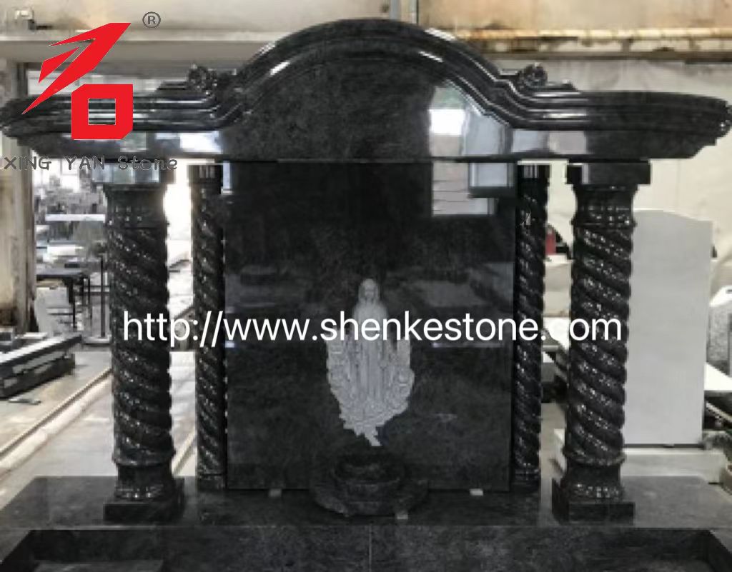 Irlannin suunnittelu Bahama Blue Granite Angel Monument